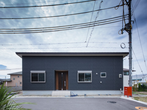 中庭のある平屋