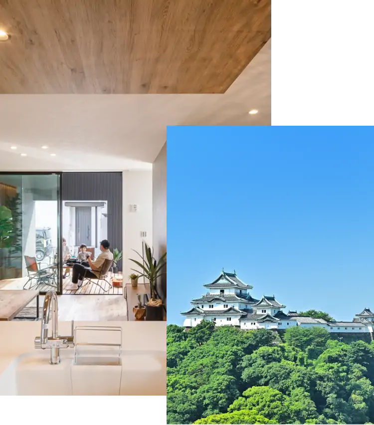 建物と街の画像