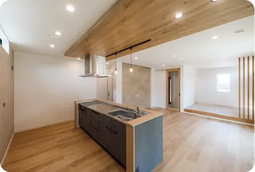 設備も標準仕様で自由に選べる